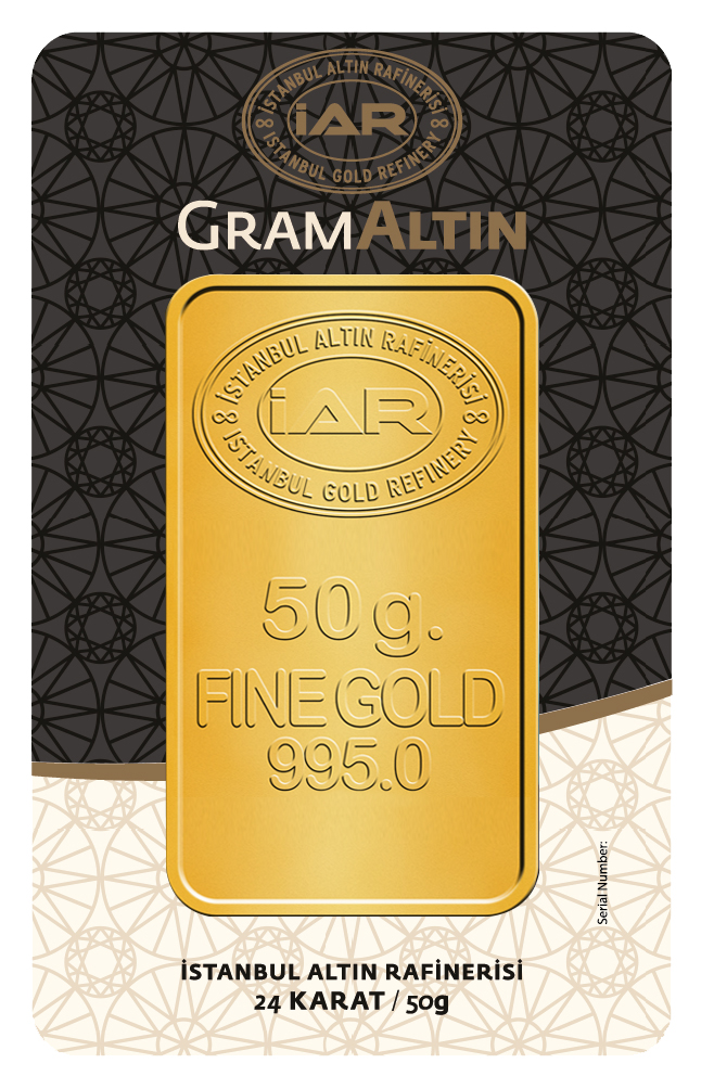 Külçe Altın - 50 Gr